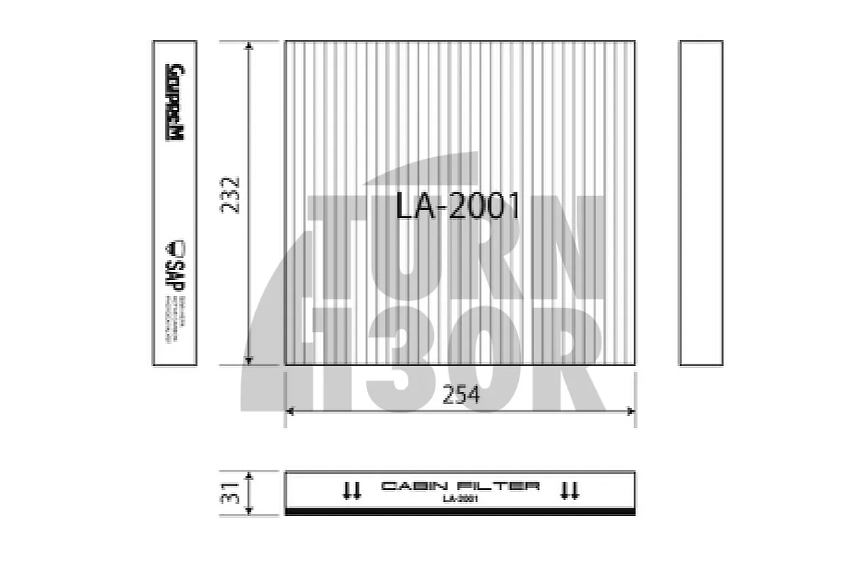 HEPA филтър за купе за S3 8V, RS3 8Y, SQ2, Leon 3, Golf 7, TT 8S и Golf 8 от Gruppe M
