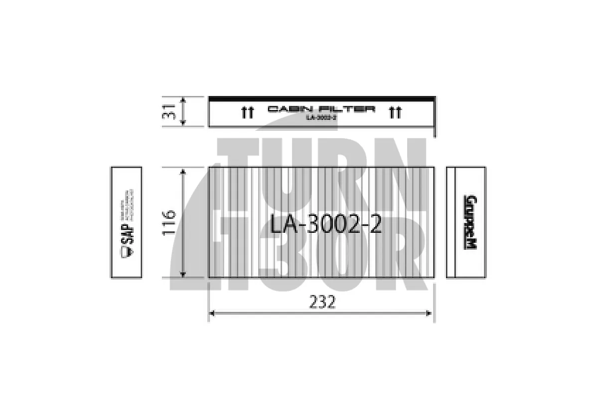 Купе филтри Gruppe M HEPA за BMW 135i F40 и Mini Cooper S F56