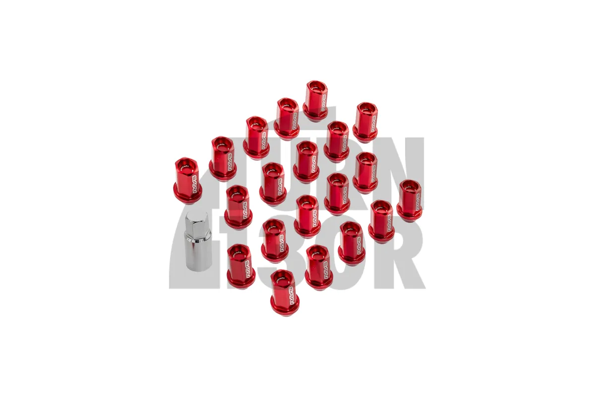 Rays Dura-Lock Wheels Nuts 12x125 / 12x150 / 14x150 in Red - Blue & Black