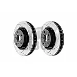DBA T2 Rear Brake Discs for Golf 5 GTI - Golf 6 GTI - Leon 1P & A3 8P