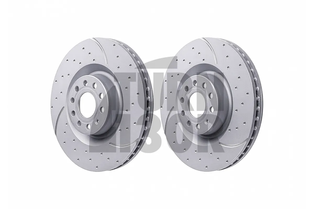 EBC Turbo Grooved Front Brake Discs for Golf 5 R32 - S3 8P - Leon 2 Cupra & Golf 6 R