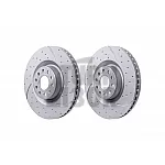 EBC Turbo Grooved Front Brake Discs for Golf 5 R32 - S3 8P - Leon 2 Cupra & Golf 6 R
