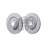 EBC Turbo Grooved Rear Brake Discs for Audi S4 B8.5 - S5 8T - S4 B9 & S5 F5