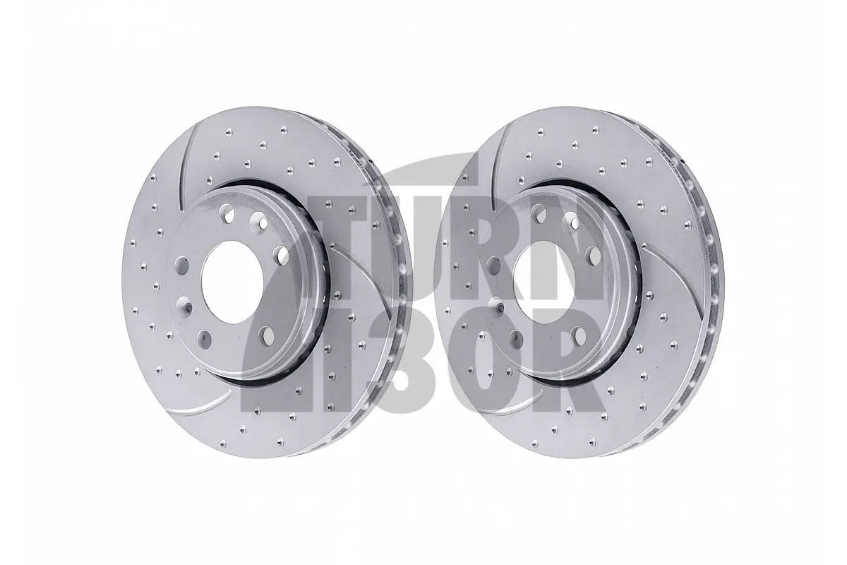 EBC Turbo Grooved Front - Rear Brake Discs for Alpine A110 1.8 TCE (296mm)