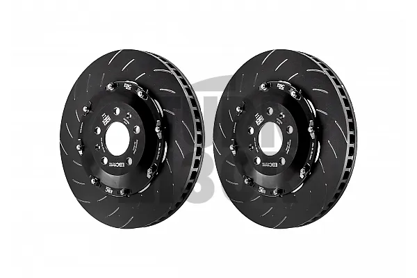 EBC Swept Grooved Front Floating Brake Discs for Audi RS4 B7