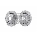 EBC Turbo Grooved Rear Brake Discs for Ford Focus 2 ST