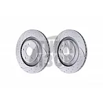 EBC Turbo Grooved Rear Brake Discs for Audi S4 B8 & S5 8T (08-11)