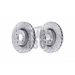 EBC Turbo Grooved Front Brake Discs for Abarth 595 (284mm)