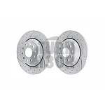 EBC Turbo Grooved Rear Brake Discs for Golf 7 GTI Clubsport & Performance (300mm)