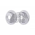 EBC Turbo Grooved Rear Brake Discs for Mazda 3 MPS