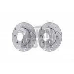 EBC Turbo Grooved Rear Brake Discs for Audi TT 8N - Leon 1M Cupra - Golf 4 GTI & Polo GTI