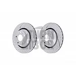 EBC Turbo Grooved Rear Brake Discs for Audi MK2 TTS & TT 3.2 V6