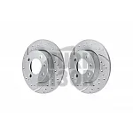 EBC Turbo Grooved Rear Brake Discs for Seat Ibiza Cupra 6K