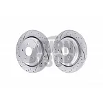 EBC Turbo Grooved Rear Brake Discs for Ford Focus 3 RS & Focus 4 ST
