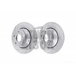 EBC Turbo Grooved Rear Brake Discs for Audi TT Mk2 2.0 TFSI