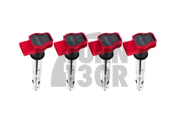 Червени бобини за S3 8P / Golf 5 - 6 GTI / Golf 6 R / Leon 2 Cupra 2.0 TFSI EA113 / EA888.1 APR