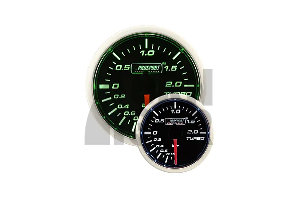 52mm електронен манометър за налягане зелен / бял Prosport