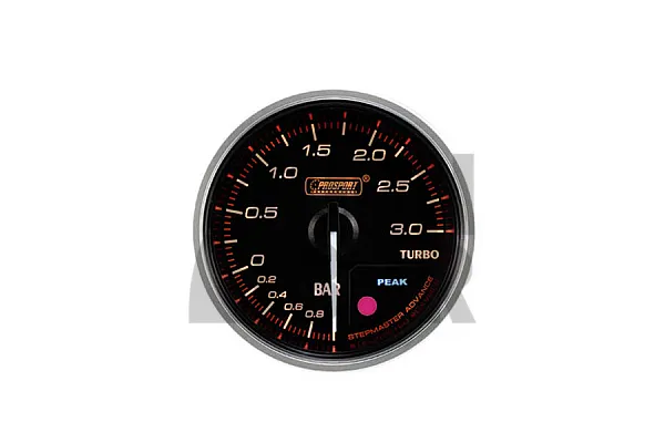 60mm Червен / Бял 3 бара Манометър за Налягане на Турбо Prosport Supreme