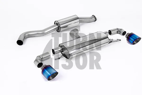 Milltek GPF-Back Exhaust for Toyota Yaris GR  Burnt Titanium Tailpipes