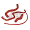 Комплект силиконови радиаторни маркучи Mishimoto за Nissan 350Z 03-06 Black Color Color Red